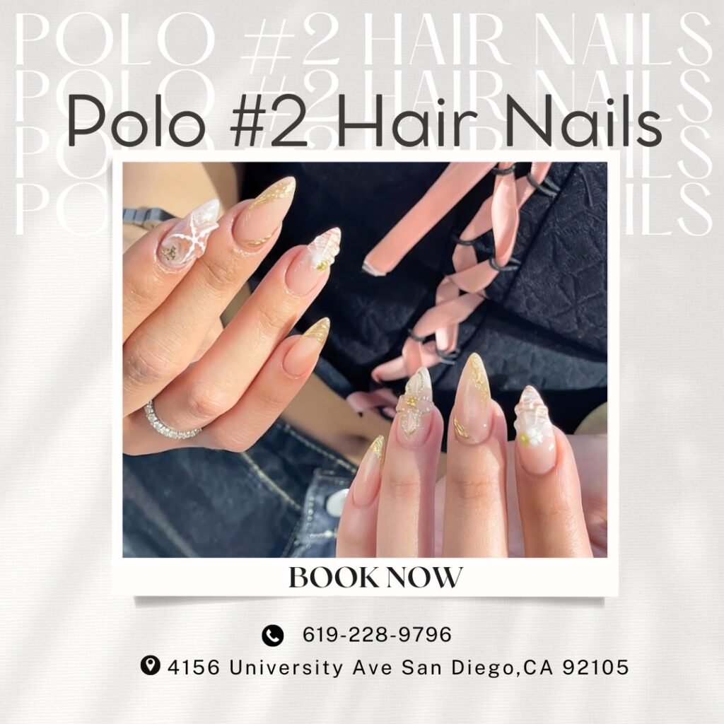 Latest manicure trends including metallic finishes and seasonal nail art at nail salon 92105
